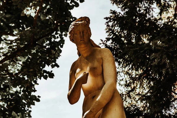 Compiegne France Août 2016 Statue Dans Les Jardins Château Compiègne — Photo
