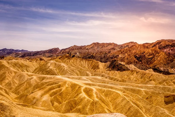 Ponto Zabriskie Vale Morte Califórnia Eua — Fotografia de Stock