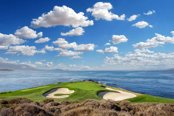 Utsikt Över Pebble Beach Golfbana Hål Monterey Kalifornien Usa — Stockfoto
