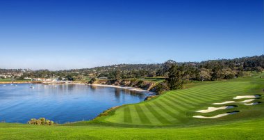 Pebble Beach golf sahası, Delik 6, Monterey, California, ABD