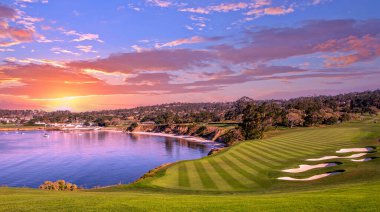 Pebble Beach golf sahası, Delik 6, Monterey, California, ABD