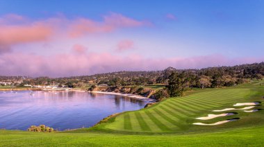 Pebble Beach golf sahası, Delik 6, Monterey, California, ABD