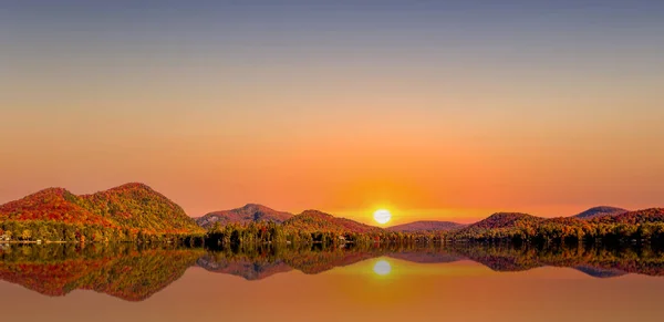 View Lac Superieur Laurentides Mont Tremblant Quebec Canada — Stock Photo, Image