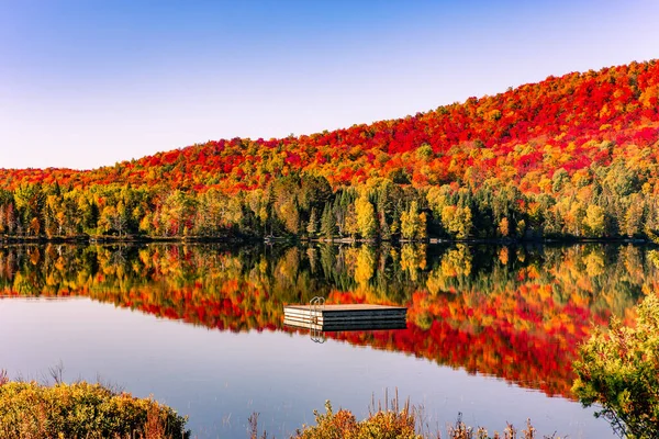 Över Lac Superieur Laurentides Mont Tremblant Quebec Kanada — Stockfoto