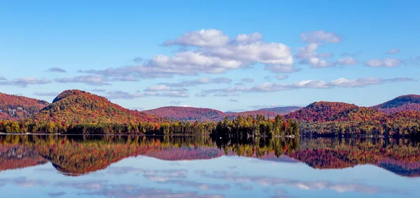 Vista Lac Superieur Laurentides Mont Tremblant Quebec Canadá — Fotografia de Stock