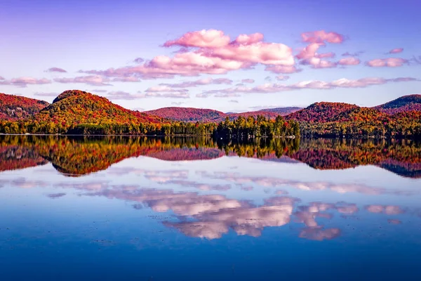 Vue Lac Supérieur Laurentides Mont Tremblant Québec Canada — Photo