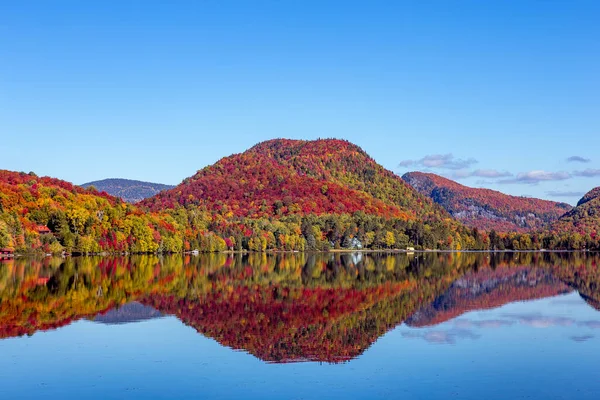 Över Lac Superieur Laurentides Mont Tremblant Quebec Kanada — Stockfoto