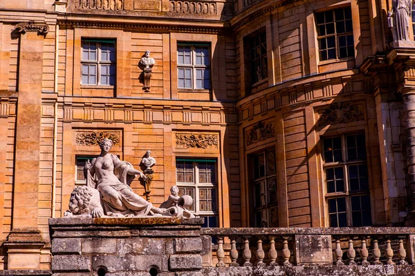 Údržba Francie Března 2017 Exteriéry Architektonické Detaily Hradu Vaux Vicomte — Stock fotografie