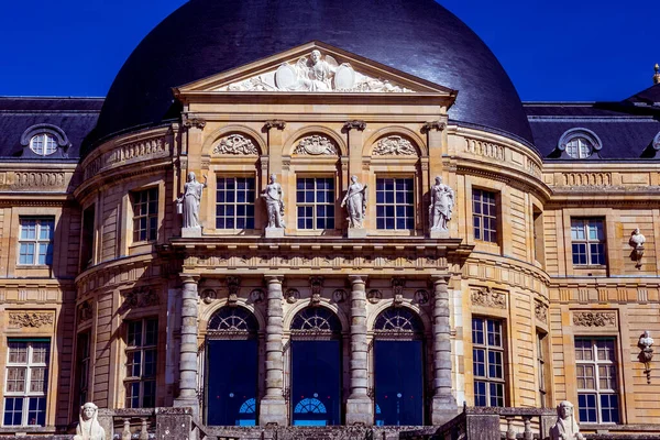 Údržba Francie Března 2017 Exteriéry Architektonické Detaily Hradu Vaux Vicomte — Stock fotografie