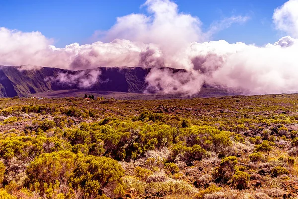 ピトン フルナーズ火山 再会島 インド洋 フランス — ストック写真