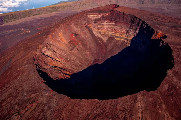 ピトン フルナーズ火山 再会島 インド洋 フランス — ストック写真