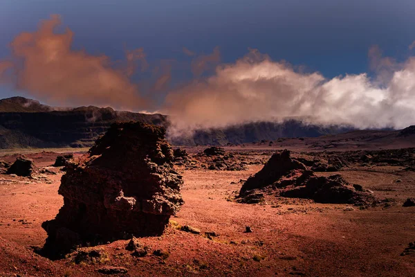 ピトン フルナーズ火山 再会島 インド洋 フランス — ストック写真