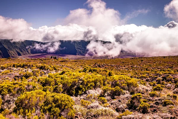 ピトン フルナーズ火山 再会島 インド洋 フランス — ストック写真