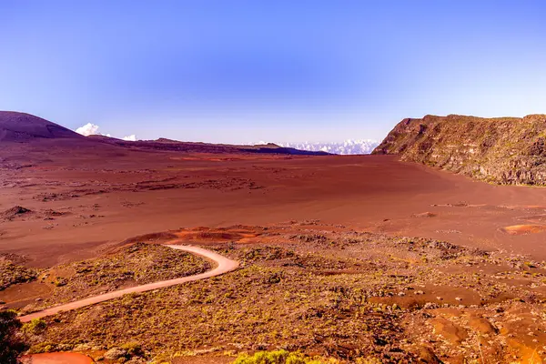 Vulcão Piton Fournaise Ilha Reunião Oceano Índico França — Fotografia de Stock