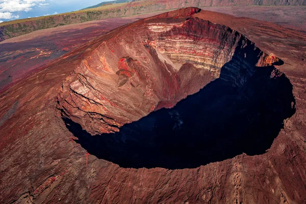 ピトン フルナーズ火山 再会島 インド洋 フランス — ストック写真