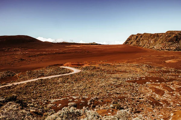 Vulcano Piton Fournaise Isola Della Riunione Oceano Indiano Francia — Foto Stock