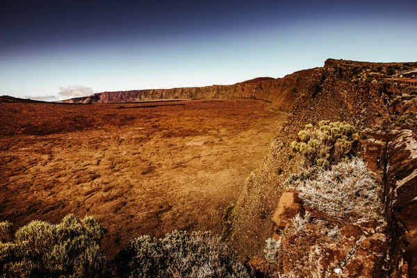 Vulcão Piton Fournaise Ilha Reunião Oceano Índico França — Fotografia de Stock