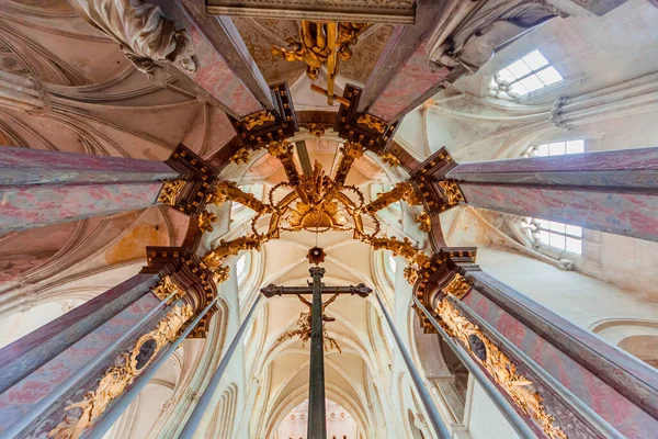 Fecamp Frankrike August Interiörer Och Arkitektoniska Detaljer Kyrkan Abbatiale Trinite — Stockfoto