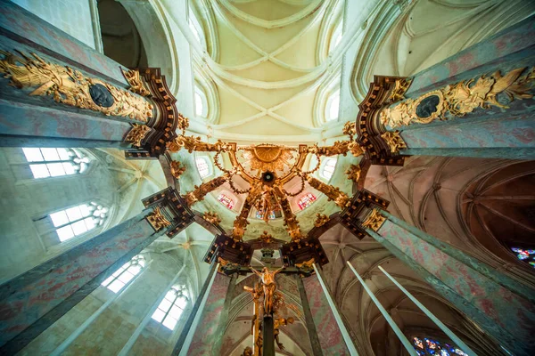 Fecamp França Agosto Interiores Detalhes Arquitetônicos Igreja Abbatiale Trinite Fecamp — Fotografia de Stock