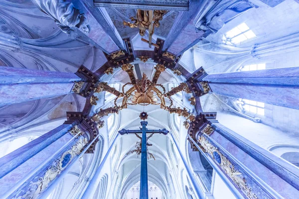 Fecamp França Agosto Interiores Detalhes Arquitetônicos Igreja Abbatiale Trinite Fecamp — Fotografia de Stock