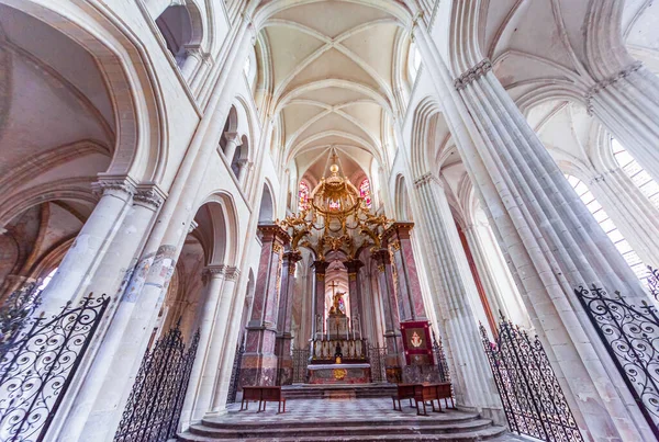 Fecamp France August Interiors Architectural Details Church Abbatiale Trinite Fecamp — Stock Photo, Image