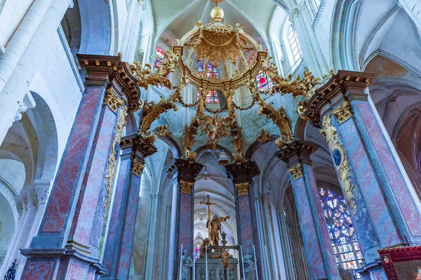 Fecamp France Ance August Interiors Architecture Details Church Abbatiale Trinite — 图库照片