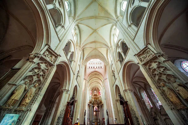 Fecamp France Ance August Interiors Architecture Details Church Abbatiale Trinite — 图库照片