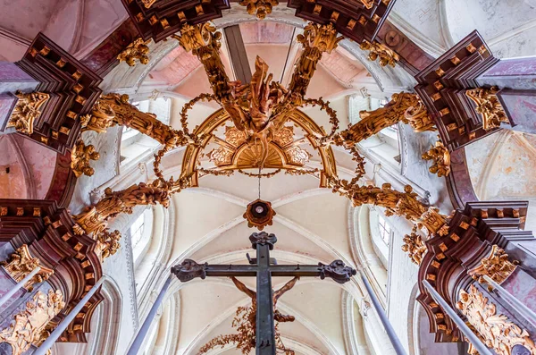 Fecamp Francia Agosto Interiores Detalles Arquitectónicos Iglesia Abbatiale Trinite Fecamp — Foto de Stock