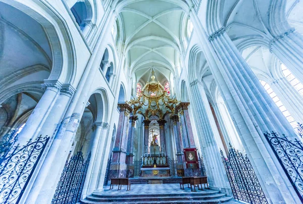 Fecamp France Ance August Interiors Architecture Details Church Abbatiale Trinite — 图库照片