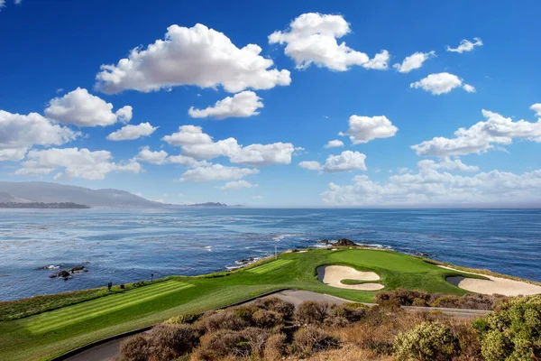 Utsikt Över Pebble Beach Golfbana Hål Monterey Kalifornien Usa — Stockfoto