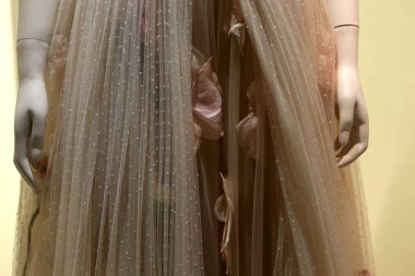 Elbise ve dantelin ayrıntıları