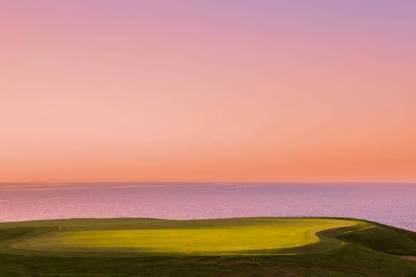 Pleneuf Val Andre Golf Bretagne France Arrière Plan Mer Canal — Photo