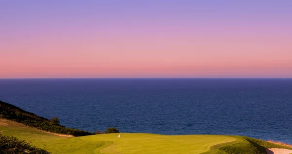 Pleneuf Val Andre Golfbana Bretagne Frankrike Bakgrunden Kanalen Havet — Stockfoto