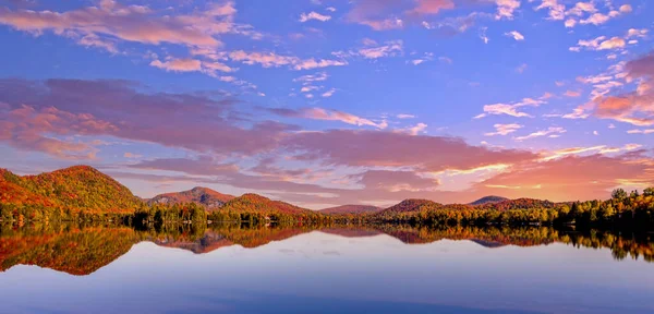 Över Lac Superieur Laurentides Mont Tremblant Quebec Kanada — Stockfoto