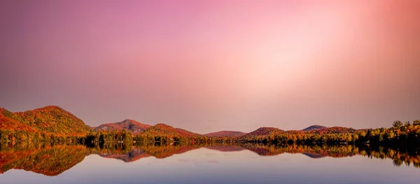 Vue Lac Supérieur Laurentides Mont Tremblant Québec Canada — Photo