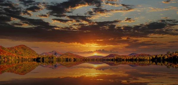 Vue Lac Supérieur Laurentides Mont Tremblant Québec Canada — Photo