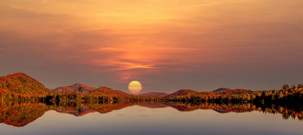 Vue Lac Supérieur Laurentides Mont Tremblant Québec Canada — Photo