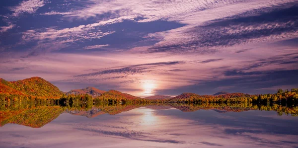 Vue Lac Supérieur Laurentides Mont Tremblant Québec Canada — Photo