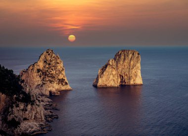 Faraglioni Adaları, Capri Adası, Capri, İtalya