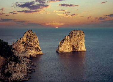 Faraglioni Adaları, Capri Adası, Capri, İtalya