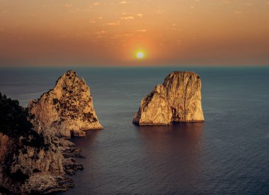 Faraglioni Adaları, Capri Adası, Capri, İtalya
