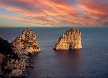 Faraglioni Adaları, Capri Adası, Capri, İtalya
