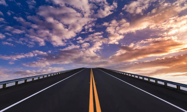Líneas Carreteras Nubes Cielo Florida — Foto de Stock