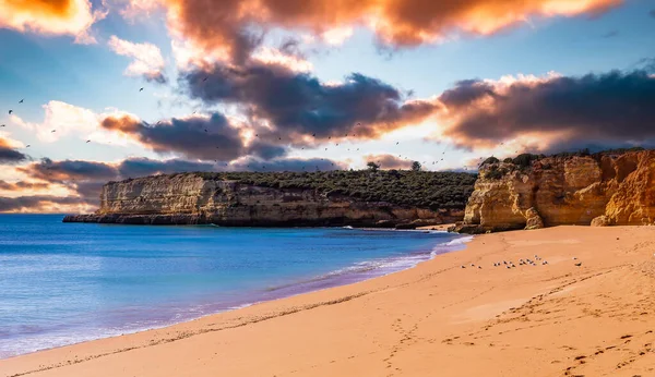 Praia Falésias Senhora Rocha Lagoa Algarve Portugal — Fotografia de Stock