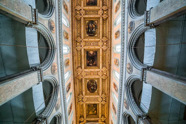 Naples Italia Mayo 2014 Interiores Detalles Del Duomo Catedral Nápoles — Foto de Stock
