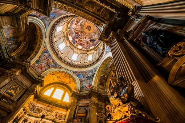 Naples Itália Maio 2014 Interiores Detalhes Duomo Catedral Nápoles Construída — Fotografia de Stock