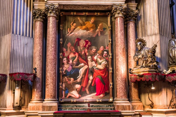 Naples Italien Maj 2014 Interiörer Och Detaljer Duomo Katedralen Neapel — Stockfoto