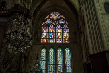 COMPIEGNE, FRANCE, 16 HAZİRAN 2016: Compiegne, Oise, Fransa 'da Aziz Jacques Kilisesi, 16 Temmuz 2016