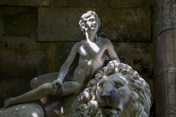 Compiegne France Août 2016 Extérieurs Statues Dans Les Jardins Château — Photo