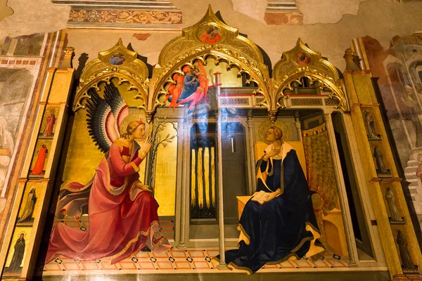 Florence Italy October 2015 Інтер Єри Архітектурні Деталі Церкви Санта — стокове фото